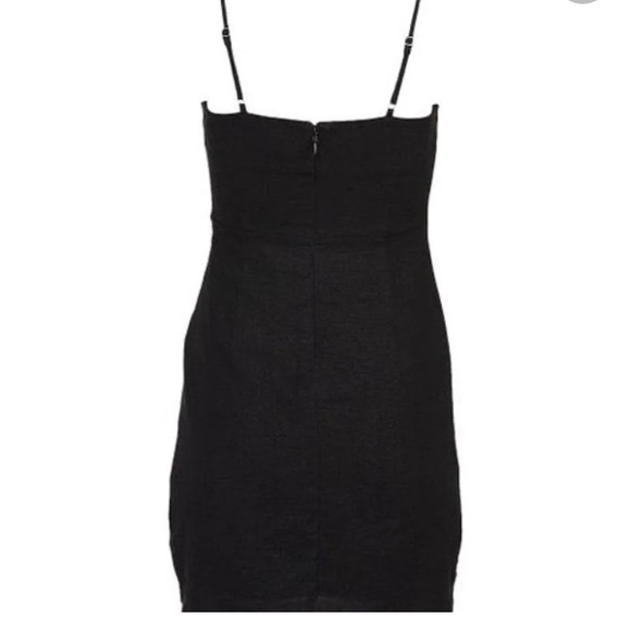 Forever 21 Black Sundress with Faux Wrap Skirt Adjusting Straps Size Large - Picture 2 of 9